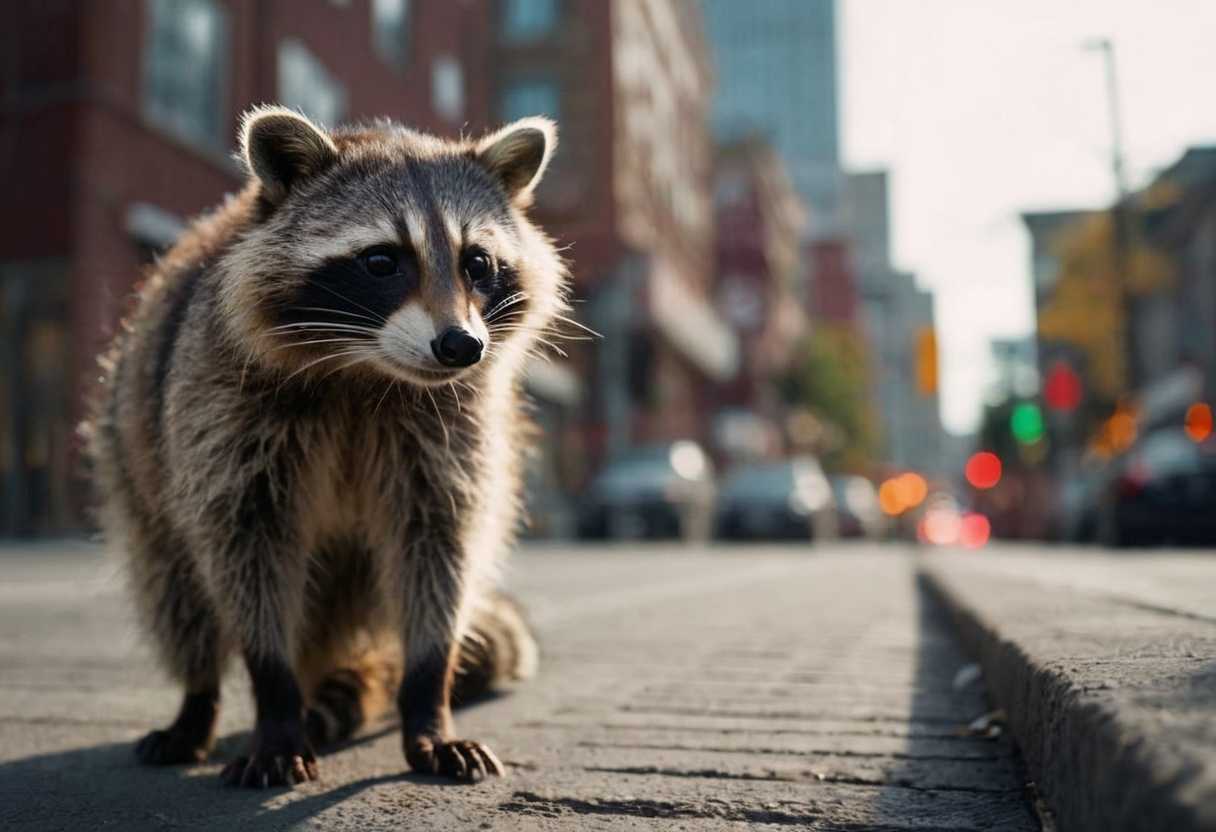 Vivre une aventure urbaine avec raccoon mystake